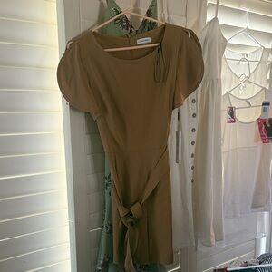 Calvin Klein Camel Mini Dress